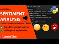Sentiment Analysis using Python TextBlob library