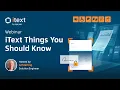 iText Suite 9 6 Webinar Things You Should Know iText by Apryse
