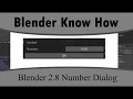 How To Create A Dialog Box With Number Input In Blender 2 8