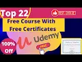 Top 22 Udemy Free Course With Free Certificate Udemy 100 Off