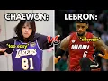 Lagu CHAEWON vs LEBRON.. (LE SSERAFIM imitates The Lakers)