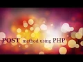 POST Method in PHP