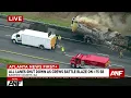BREAKING All lanes shut down as crews respond to 18-wheeler on fire along I-75 SB