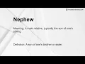 Nephew Meaning