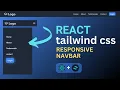 How to create a Responsive Navbar using React and Tailwind CSS Step by Step Tutorial