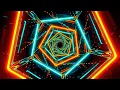 Download Lagu 🔷 4K Screensaver – Vijfhoekige Tunnel met Oranje en Turquoise Neon (Zonder Geluid)