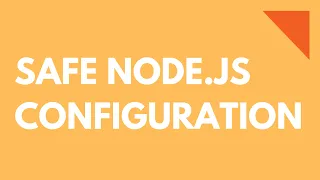 Working with env vars in Node js Express js tutorial with node-convict validate external config