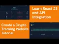 Build a Real Time Crypto Tracker website using React JS API Integration React js Project