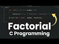 C Program to Calculate Factorial of a Number For Loop Example in C