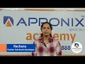 Testimonial from Rachana on Python Full Stack Developer at Apponix Technologies