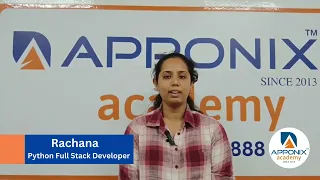 Testimonial from Rachana on Python Full Stack Developer at Apponix Technologies