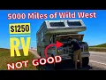 Can we make it out of South Dakota in our 1250 motor home 5000 mile road trip