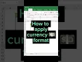 Mastering Excel How to Apply Currency Format Like a Pro