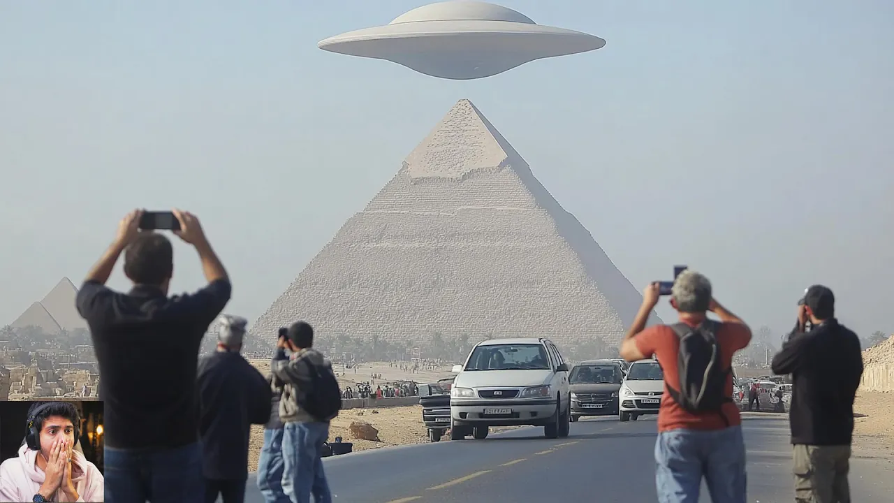 They Are Landing On The Pyramids...