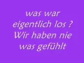 Klaus Lage Band - 1000 Mal Berührt [Lyrics]