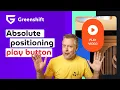 Responsive custom button with Absolute Positioning in Greenshift WP WordPress 2026