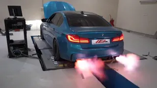 Bmw M5 F90 Stage 3 IB Performance Fire Exhaust Dyno Insane 
