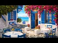 Download Lagu Cafe by the Sea - Calm Bossa Nova Jazz, Waves, \u0026 Mediterranean Birds