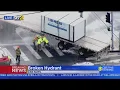 Semi-Truck Sheers Fire Hydrant In Van Nuys