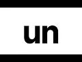 Word Families - un