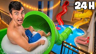 J'ai Survécu 24 HEURES Dans Mon Parc Aquatique