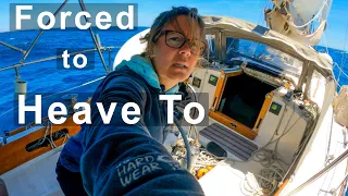 Sailing upwind and heaving to: Boat life