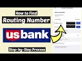 Find Routing Number U S Bank U S Bank Account and Routing Numbers