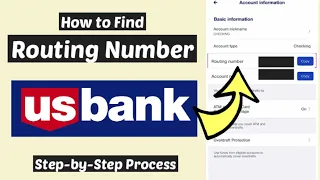 Find Routing Number U S Bank U S Bank Account and Routing Numbers