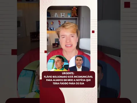 Urgente: Flávio Bolsonaro está incomunicável para aliados em meio a notícia que teria fugido