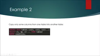 CS3319 INSERT INTO SELECT