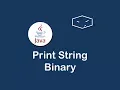 print string binary in java