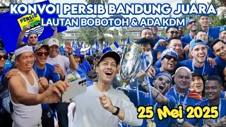 KDM Maceh! Bandung Jadi Lautan Biru! Ribuan Bobotoh Konvoi Kejuaraan Persib Liga 1 Di Bandung 2025