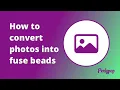 How to convert photos into fuse bead patterns on iPhone iPad Perlypop Tutorial