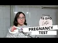 Live Pregnancy Test at 15 Dpo Period is two days late TTC Baby Cycle 22