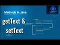 CBSE STD XI IT 802 SetText and getText methods in Java IT Acharya