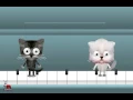 Happy Birt ay Free Funny Ecards Animated Cats Dancing on a Piano Greeting E cards LadyBugEcar