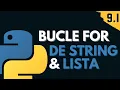 9 1 String and List For Loop Iterations Programming from Scratch in Python