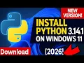 How to install Python 3 14 1 on Windows 11 2026 Python Installation
