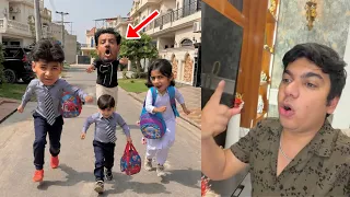 First Day On School Tali Or Essu Bhaag Gaya 😨