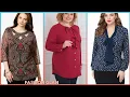40 Years Above Women s Plus Size Casual Chiffon Blouse Tunic Top s Blusas Styles