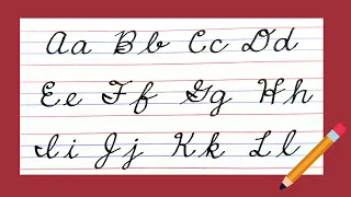 New American Cursive writing A to Z Small letters Capital letters Cursive handwriting EASY