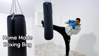 How To Make Punching Bag At Homeكيف تصنع كيس الملاكمه في المنزل بابسط الادوات  How To Make Punching Bag At Homeكيف تصنع كيس الملاكمه في المنزل بابسط الادوات