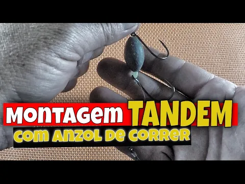 montagem de pesca tandem