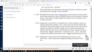 Programming in Python - Chapter 9 Exercises