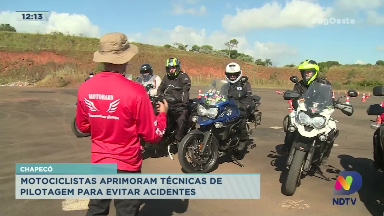 Chapecó: motociclistas aprimoram técnicas de pilotagem para evitar acidentes