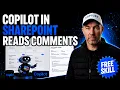 Finally Copilot Now Processes SharePoint Comments Automatically
