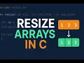 Resize Arrays in C Implementing realloc Manually C Programming Tutorial