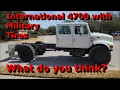 International 4700 on Military Tires - 14 00R20s on 5 Ton Wheels