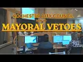 Rochester City Council to vote on two mayoral vetoes Monday