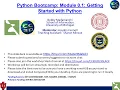 CompuCell3D WS 0 1 Python Bootcamp Introduction to Python July 31 2023
